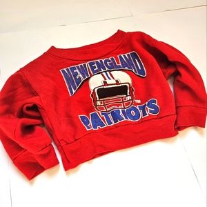 VINTAGE NEW ENGLAND PATRIOTS BABY SWEATSHIRT- SIZE 6-12 MONTHS